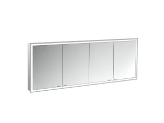 emco LED-Lichtspiegelschrank prime Facelift Unterputz, 1800 mm, 4-türig, IP 20 Rückwand verspiegelt 949706298