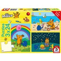 Schmidt Spiele Puzzle Die Maus Gute Freunde, 72 Puzzleteile, 3x24 Teile
