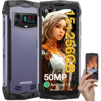 DOOGEE SMINI, 4.5 Zoll, 15 GB+256 GB, 3000 mAh, Outdoor Smartphone (4,5 Zoll, 256 GB Speicherplatz, 50 MP Kamera, NFC unterstütz, 8 +7 GB erweiterter)