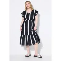 Studio Untold Midikleid Midikleid A-Line Musselin Streifen