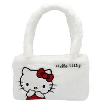 Hello Kitty Handtasche Plüsch Schultertasche mit Reißverschluss 26 x 6 x 16 cm