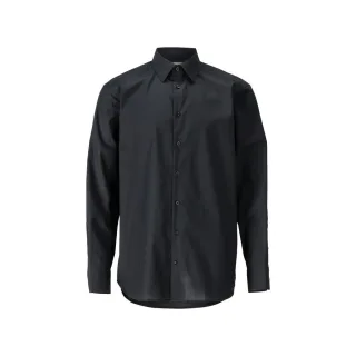 MASCOT Herren Langarmhemd FRONTLINE Vollschwarz 45-46 - 21804-984-90-45-46