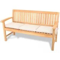ROG-Gardenline Bankauflage, 3-Sitzer 150 x 45 cm - Natur Creme