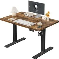 Furnicopia Schreibtisch Höhenverstellbarer mit USB-Ladefunktion und Wecker-Erinnerung (2 Höheneinstellungen 5 Farben und 6 Größen fur eine Vielzahl von Arbeits- und Lernumgebungen)