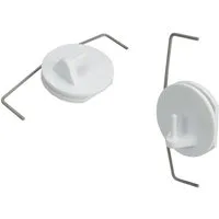 Liedeco Klemmträger, Vitragen-Scheibengardinen, (Set, 2-tlg), für Vitragen-Scheibenstangen