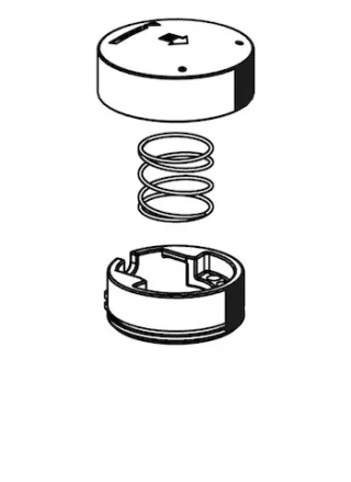 Schell Betätigungsgriff PETIT SC-M Druckfeder, Blendring, chrom, 021520699 021520699