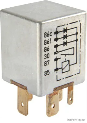HERTH&BUSS Relais, Arbeitsstrom, 24 V, 30 A, 6 pins - 75896493