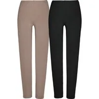 REDBEST Jogginghose Damen-Leggings, lang 2er-Pack Uni