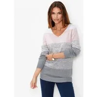 bonprix Longpullover weicher Strick mit Viskose und Kaschmir, lockere Passform