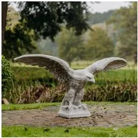 gartendekoparadies.de Gartenfigur Beeindruckende Adler-Statue, H. 83 cm, 118 kg, Frostsicher