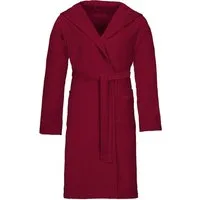 Vossen Unisex-Bademantel Texas, ideal für Sauna & Spa, Hotelbademantel, Morgenmantel, Kurzform, Webvelours, Kapuze, Gürtel, für Damen & Herren
