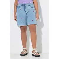 Angel of Style 5-Pocket-Jeans Jeans-Shorts Sternen-Stickerei 5-Pocket