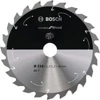 PRO Wood cordless Kreissägeblatt, Ø 216mm, 24Z Bohrung 30mm, für Akku-Kappsägen