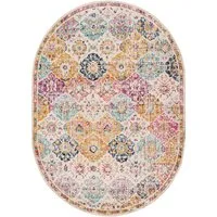 Livabliss Teppich CUZCO, oval, Höhe: 11 mm, Orient-Optik, Vintage Design, Boho Stil, Kurzflor, Wohnzimmer
