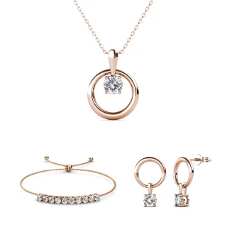 Mia Octavia Sets - Roségold und Kristall