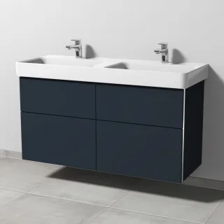 Sanipa 3way Waschtischunterbau zu Laufen Pro S Waschtisch mit 4 Auszügen, Marine-Matt BP7871R