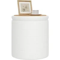 Woltu Sitzhocker (1 St), Hocker mit Stauraum Fußhocker Abnehmbar Deckel aus Teddyfleece