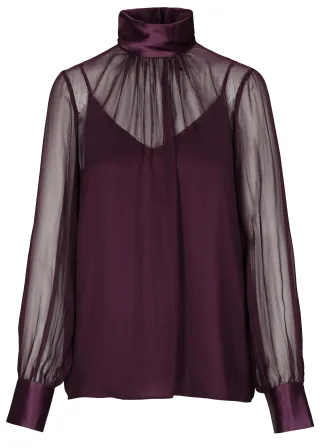 (THE MERCER) N.Y. - Bluse burgundy - Gr. - 32