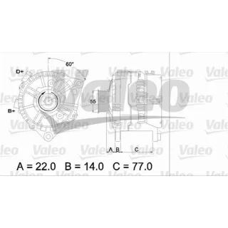 Valeo Lichtmaschine Ford Mondeo 2