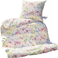 Janine Bettwäsche Bettwäsche, Seersucker, Mako-Soft-Seersucker Blumen