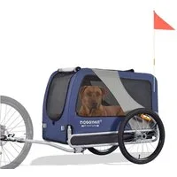 TIGGO Fahrradhundeanhänger DOGGYHUT® Hundefahrradanhänger Hundeanhänger Fahrradanhänger, Geeignet für große Hunde - Maximale Schulterhöhe des Hundes: 60 cm