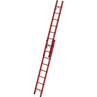Munk Sprossen-Schiebeleiter GFK 2-teilig ohne Traverse - 036108