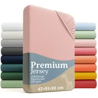 Laleni Spannbettlaken Premium für Beistellbett - Atmungsaktives Spannbetttuch, Gummizug: rundum, (2 Stück), 100% Baumwolle (150 g/m)