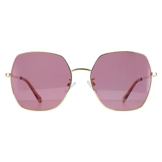 Polaroid Rund Damen Gold Rosa Rosa Polarisiert PLD 6178/G/S