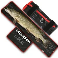 Paradox Fishing Angelkescher Raubfisch Abhakmatte (wasserabweisend, mit Maßband), 140*35cm leicht zu reinigen und schnell trocken