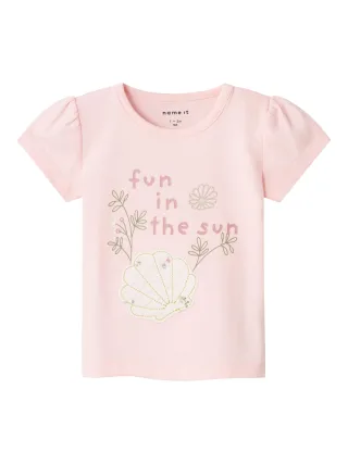 NAME IT - NBFJILLINA SS TOP parfait pink - Gr. - 74