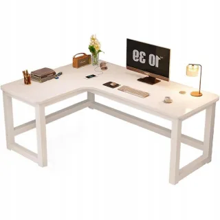 Schreibtisch,, Weiß, Holzwerkstoff, 115x14x67 cm, Arbeitszimmer, Schreibtische, Eckschreibtische