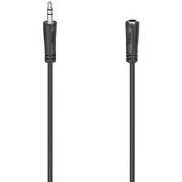 Hama Audio Verlängerungskabel, 3,5 mm Klinken Stecker - Kupplung, Stereo 3m Verlängerungskabel, 3,5-mm-Klinke, 3,5-mm-Klinke (300 cm)