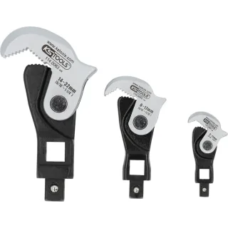 KS TOOLS 1/4" + 3/8" + 1/2" Multifunktions-Schlüssel-Satz, 3-tlg - 114.0060