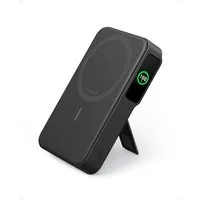 Anker Anker MagGo Powerbank, Smartes Display&klappbarer Ständer, 10.000mAh Powerbank Qi2-zertifiziertes 15W schnelles MagSafe-kompatibles mobiles Ladegerät, 10000 mAh (5 V), Für iPhone 17/16/15/14/13/12, Inkl. USB-C Kabel