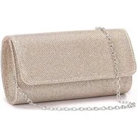 Keyura Abendtasche Damen Clutch Glitzer Abendtasche mit Abnehmbarer Kette (Elegante Kettentasche Crossbody Schultertasche, für Hochzeit, Party, Date, Ball, Festliche Anlässe)