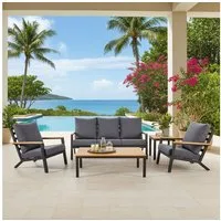 Lesli Living Gartenlounge-Set Lesli Living Lounge-Set Donnan anthrazit/grau