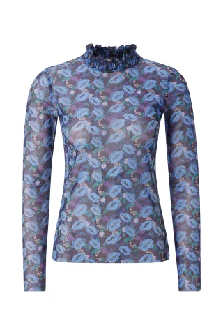 Rich & Royal - Mesh Longsleeve midnight blue - Gr. - L