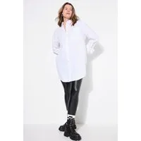 Studio Untold Hemdbluse Hemdbluse oversized Knopfleiste Hemdkragen
