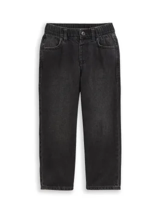 tom tailor kids - Baggy Fit Jeans used mid stone black denim - Gr. - 110