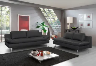 PLACES OF STYLE 2-Sitzer "Redding" In Naturleder
