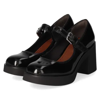 Tamaris Spangenpumps  Schwarz - Gr. 40 -  Textil und Synthetik