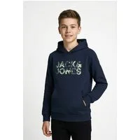 Jack & Jones Junior Kapuzensweatshirt JJEJEFF LOGO SWEAT HOOD JNR