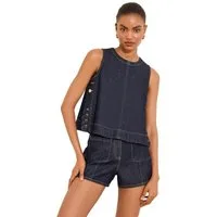 LIPSY Shirttop Lipsy Denim-Oberteil (1-tlg)
