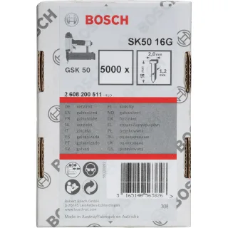 Bosch Senkkopf-Stift SK50 16G, Drahtmaß 1,2 mm, verzinkt - 2608200511