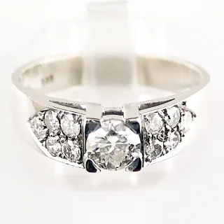 Funkelnder Brillant-Ring mit ca. 1,30 ct Diamanten in 585er Weißgold