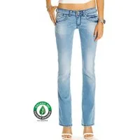 be styled Bootcut-Jeans Premium Bootcutjeans Hose Bio Baumwolle, Hüftjeans - Damen - Bio_003a mit Bio Baumwolle