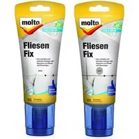 Molto Fliesenkleber Fliesenfix Molto 300g Fugen und Reparieren Fliesen Weiß/Grau
