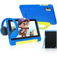 BUFO 7 Zoll 8(2+6)GB+64GB, Wi-Fi, Bluetooth, 1024 x 600 HD-Display, Kinder Tablet (7", 64 GB, Android, WiFi, Android 13, mit Schreibtafel mit Stylus, Kopfhörer und Tragetasche)