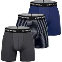 Scotch & Soda Boxer Herren Boxershort 3er Pack Baumwolle (Packung, 3er Pack)