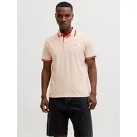 Jack & Jones Poloshirt JJEPAULOS Poloshirt mit klassischem Kragen und figurbetonter Form Logostickerei, modisch, schmal, Baumwolle, Polokragen